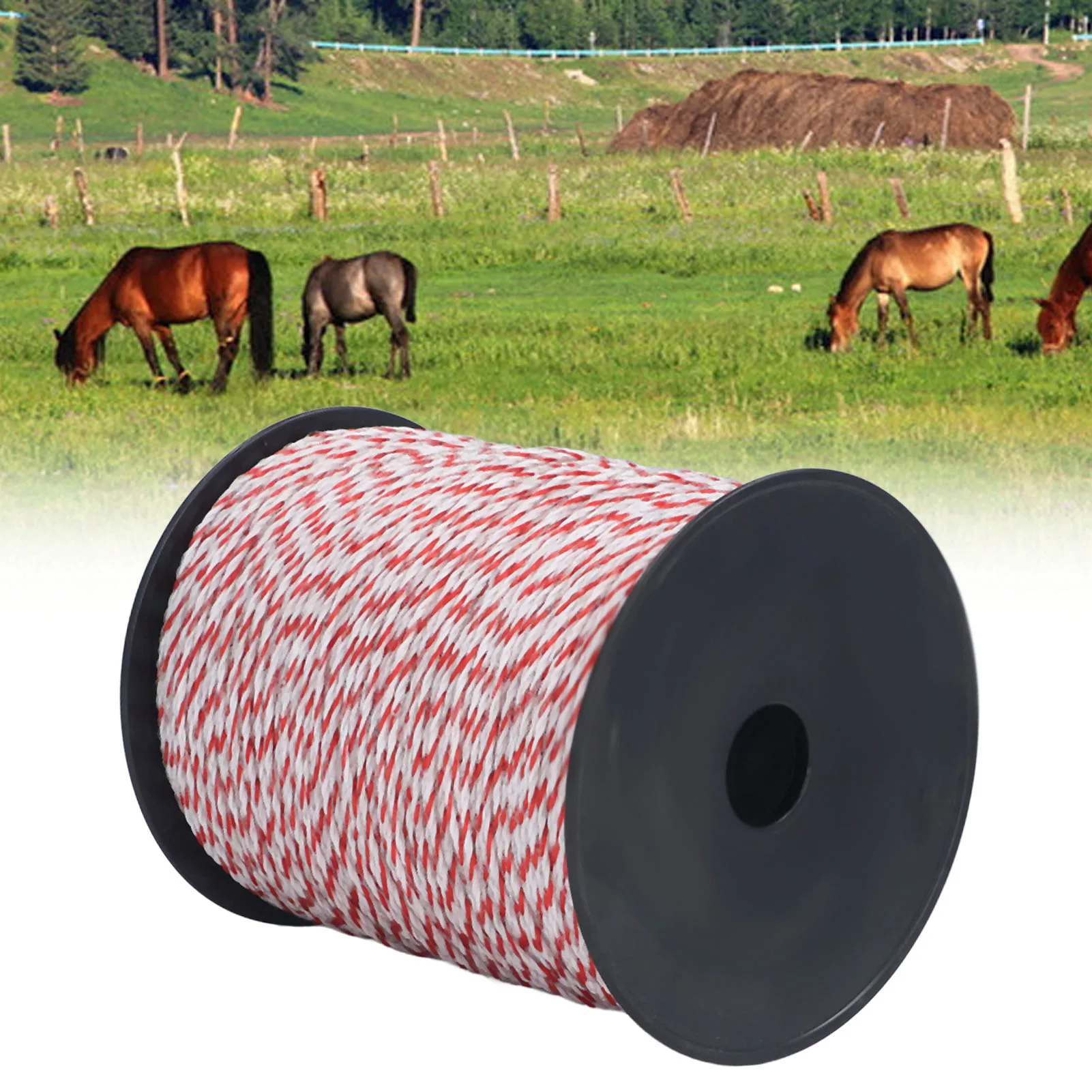 500m Elektrozaun Stromkabel für Farm Ranch Pferde Rinder Schaf Hunde Image