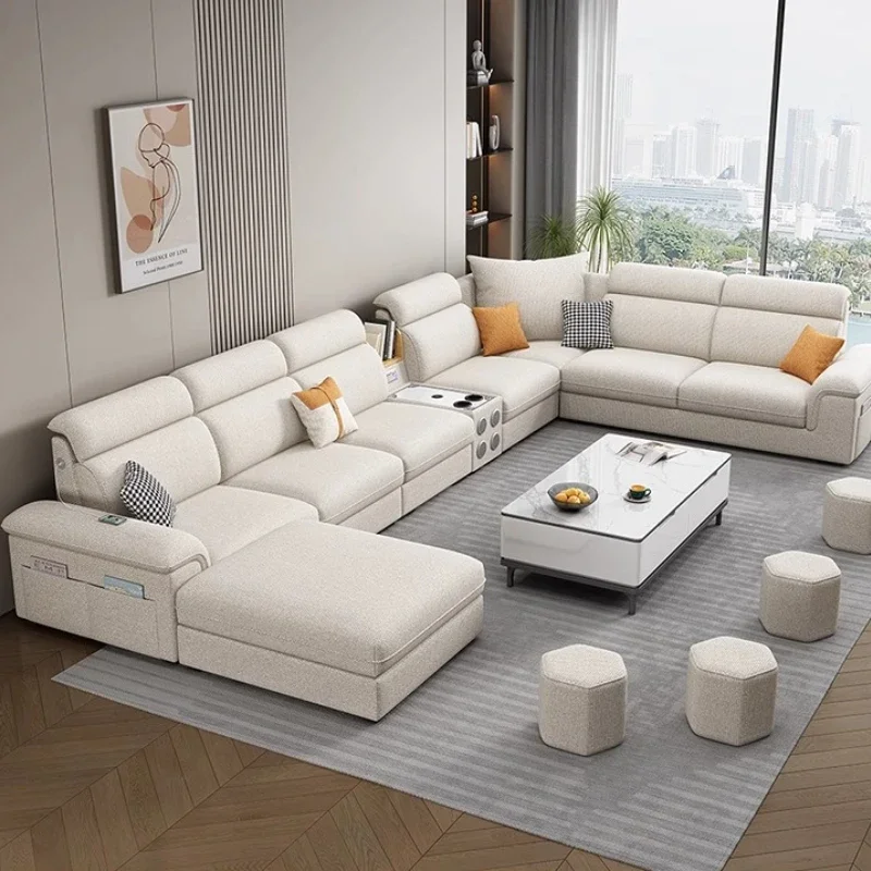Minimalistisches Sofa mit Lederrahmen, Gaming-Hintergrund, modulares Schlafsofa, moderne Liegesofa, Lazy Women Divano Lounge-Möbel Image