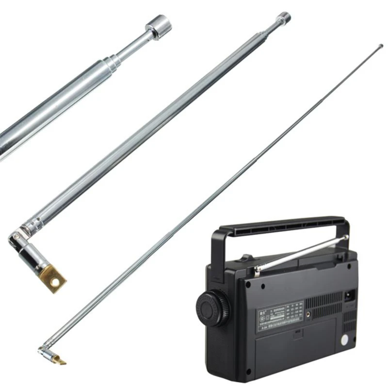 Antenna Radio portatile 4 sezioni Antenna TV Antenna girevole telescopica Antenna per Antenna Radio TV asta Antenna telescopica nuovo