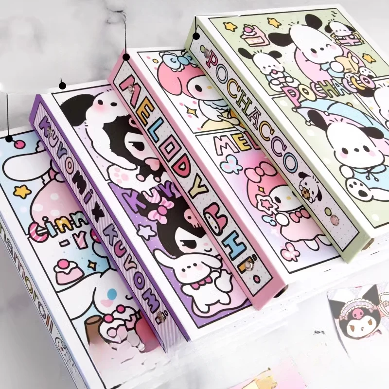 Classeur de cartes photo de dessin animé Kawaii A5, livre de collection de photos à feuilles mobiles, Album Photo idole, rangement de cartes avec 10 pages coréennes