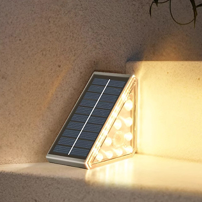 Solar Step Lights, Outdoor Stair Lights Waterproof with Auto On/Off - 3000K Warm White for Steps, Stairs, Deck, Patio, Yard, Porch, Garden, Sidewalk, Front Door