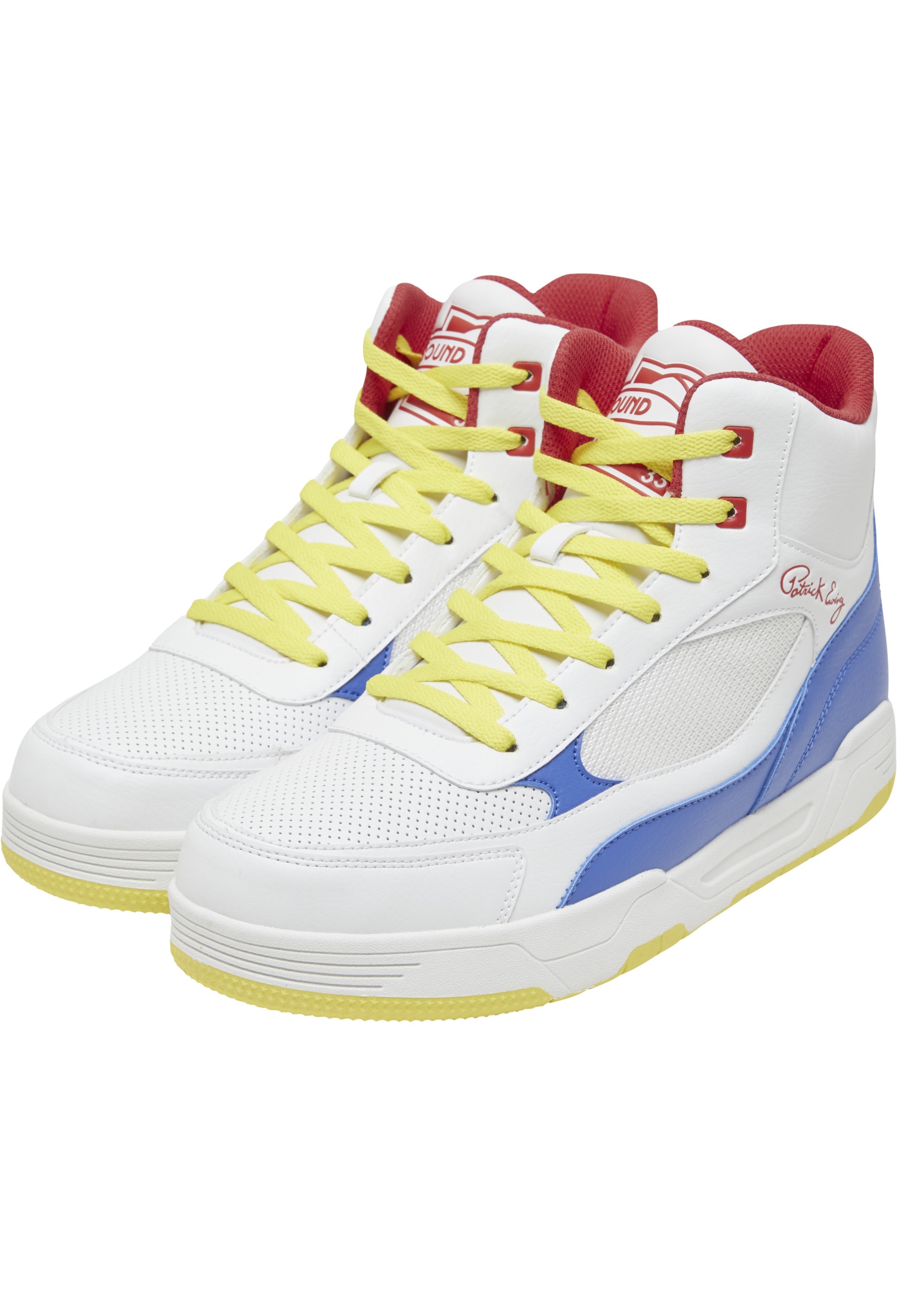 Trainingsschuh EWING "Ewing Rebound SHAKE N BAKE", Damen, Gr. 41, weiß, blau, Polyurethan, Schuhe