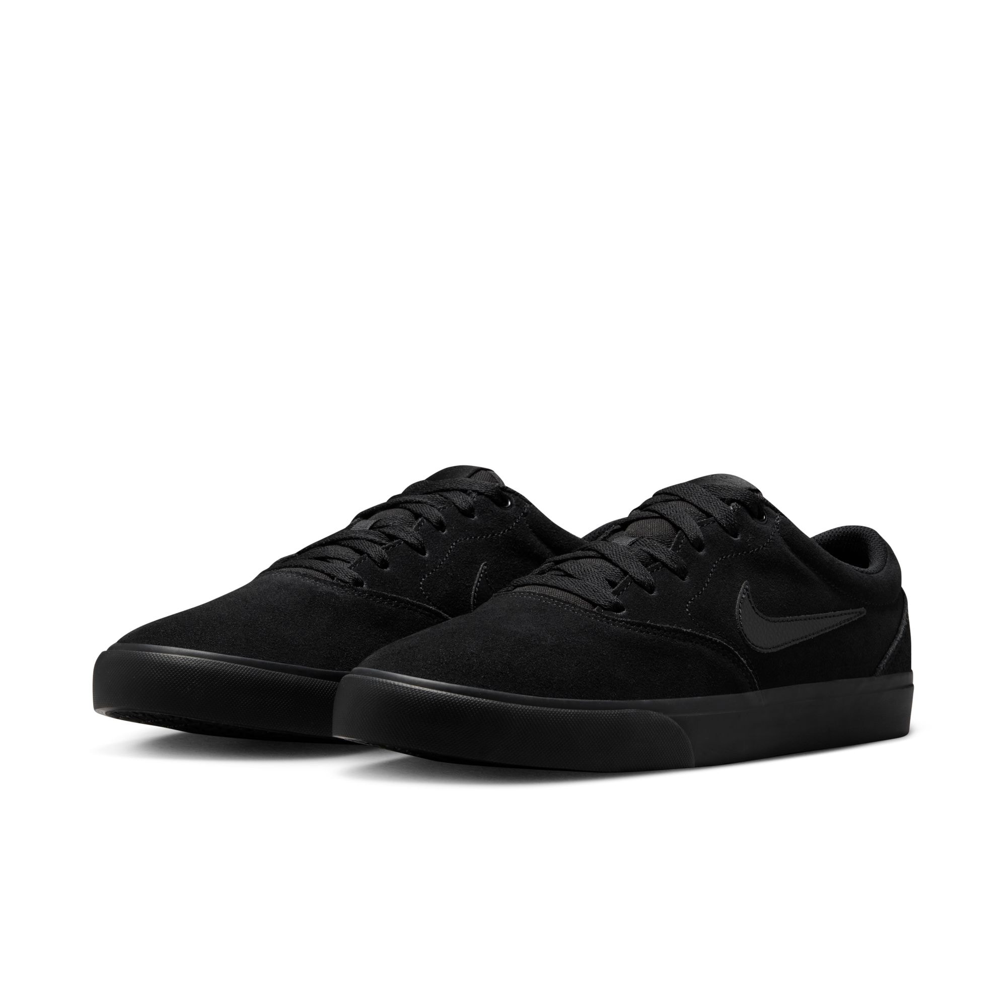 Sneaker NIKE SPORTSWEAR "NIKE CHARGE SUEDE", Herren, Gr. 46, schwarz, schwarz, schwarz, Leder, Schuhe Sneaker
