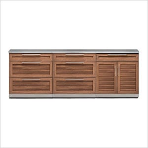 NewAge Outdoor Kitchens Grove 4-Piece Outdoor Kitchen Set with Countertops