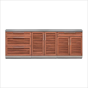 NewAge Outdoor Kitchens Grove 4-Piece Outdoor Kitchen Set with Countertops