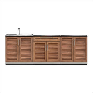 NewAge Outdoor Kitchens Grove 3-Piece Outdoor Kitchen Set (No Countertop)