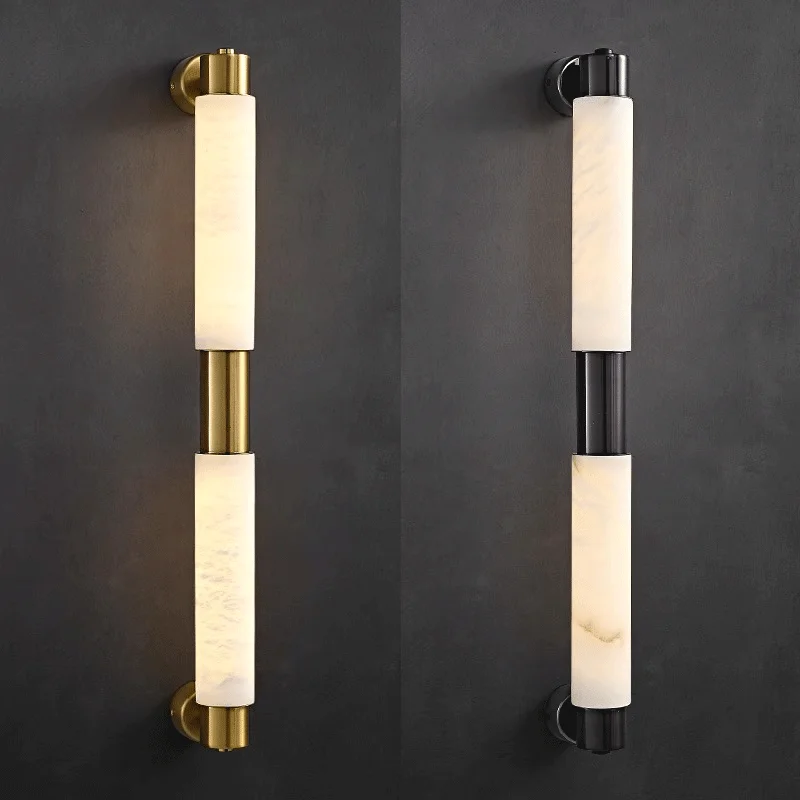 Moderne minimalistische Wandleuchte Villa Wohnzimmer Hintergrund Wand Marmor Wandleuchte Schlafzimmer Nachttischlampe Korridor Badezimmer Beleuchtung