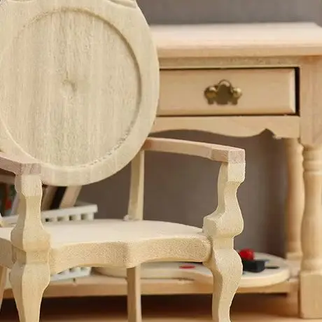 1:12 maison de poupée Miniature chaise fauteuil meubles maison modèle décor jouet maison de poupée accessoires
