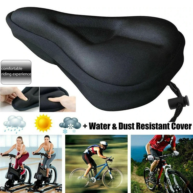 3D Weiche Verdickte Fahrrad Sitz Atmungsaktive Fahrrad Sattel Sitz Abdeckung Bequeme Schaum Sitz Mountainbike Radfahren Pad CushionCover Image
