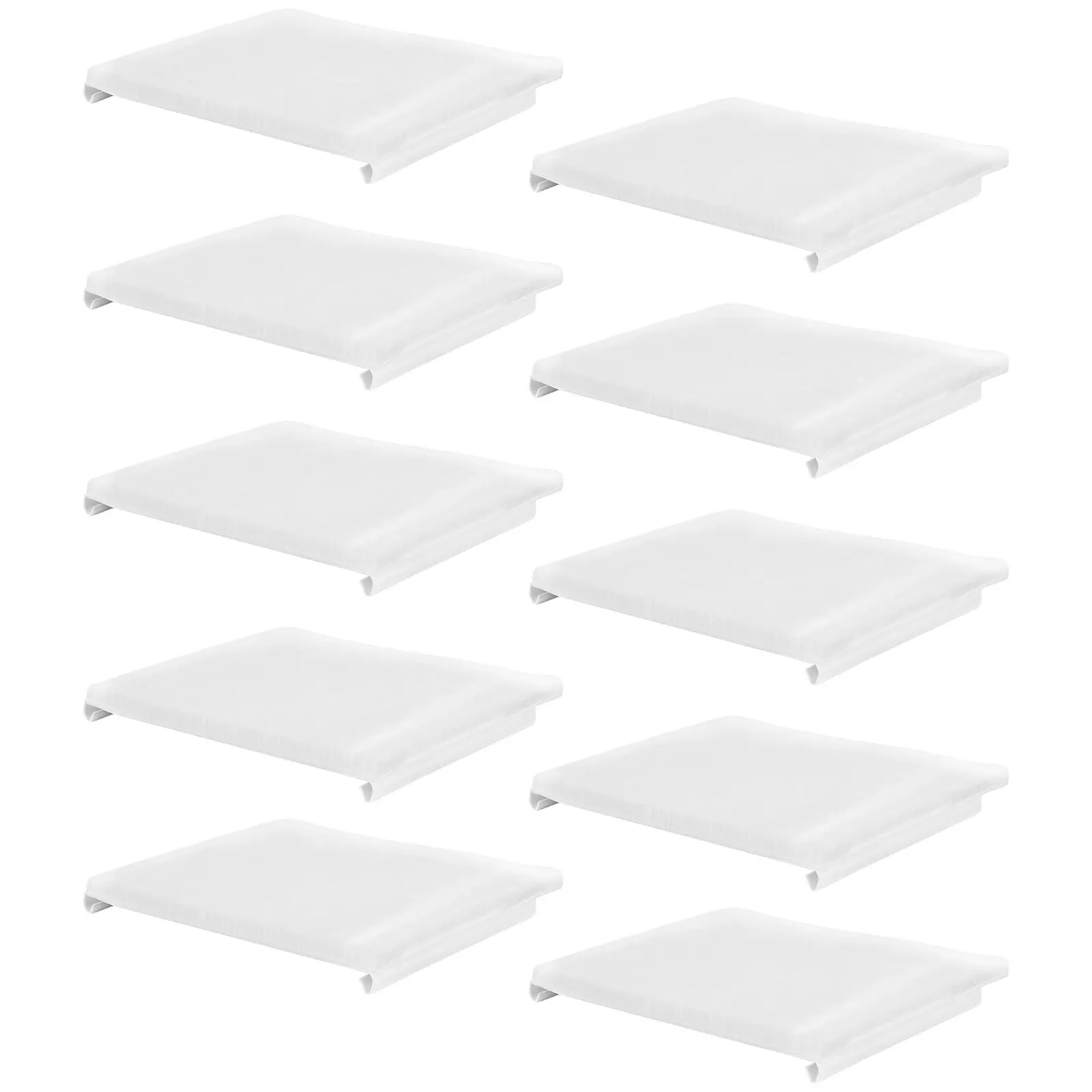 10 Stück Farbkanten-Ersatzpads, Nylon, dichte Borsten, Eckmaler-Pads, elastische Trimmen, Malwerkzeug-Pads für Wände, Decken Image