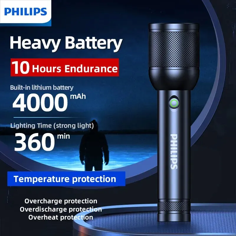 2025 Neue Philips SFL8168 3200 Lumen LED-Taschenlampe 1000 m tragbare leistungsstarke helle Taschenlampen Campinglampe für Outdoor-Wandern Image