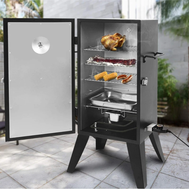 1500 W 110 V Edelstahl-Rohrgrill, elektrischer Räucherofen-Grill, Heizelement mit verstellbarem Thermostat Image