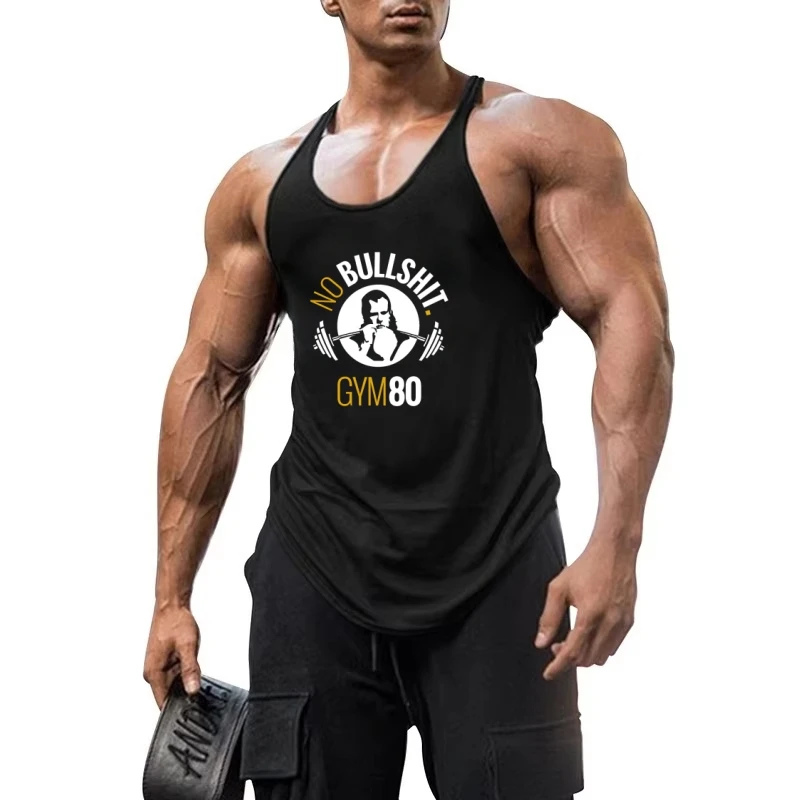 Men's Fitness Vest, Gym Muscle Training Skinny Straps, Breathable Fabric for Summer and Fall Workout Routines