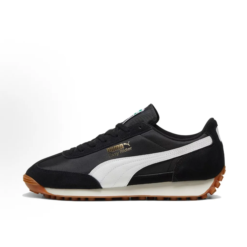 PUMA Easy Rider Vintage: Bequeme und minimalistische, vielseitige und verschleißfeste Low-Cut-Freizeitschuhe (Unisex, Schwarz und Weiß)