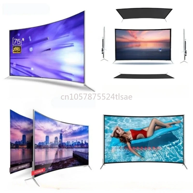 32 43 50 55 60 70 75 Zoll großer, voll hochauflösender LED-Fernseher 4K Smart TV LED Smart gebogene Oberfläche Image