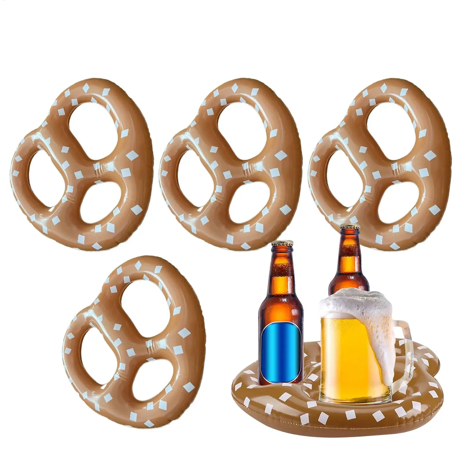 5er-Pack 15-Zoll-Ballons, aufblasbare Partydekorationen mit Oktoberfest-Motiv für Geburtstage, Weihnachten, Festivals und Bierpartys Image