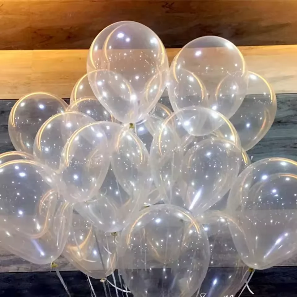 20/30/50 Stück klare Luftballons 5 Zoll transparente Latexballons Hochzeit Geburtstag Babyparty Event Party Hintergrund Girlande Dekoration Image