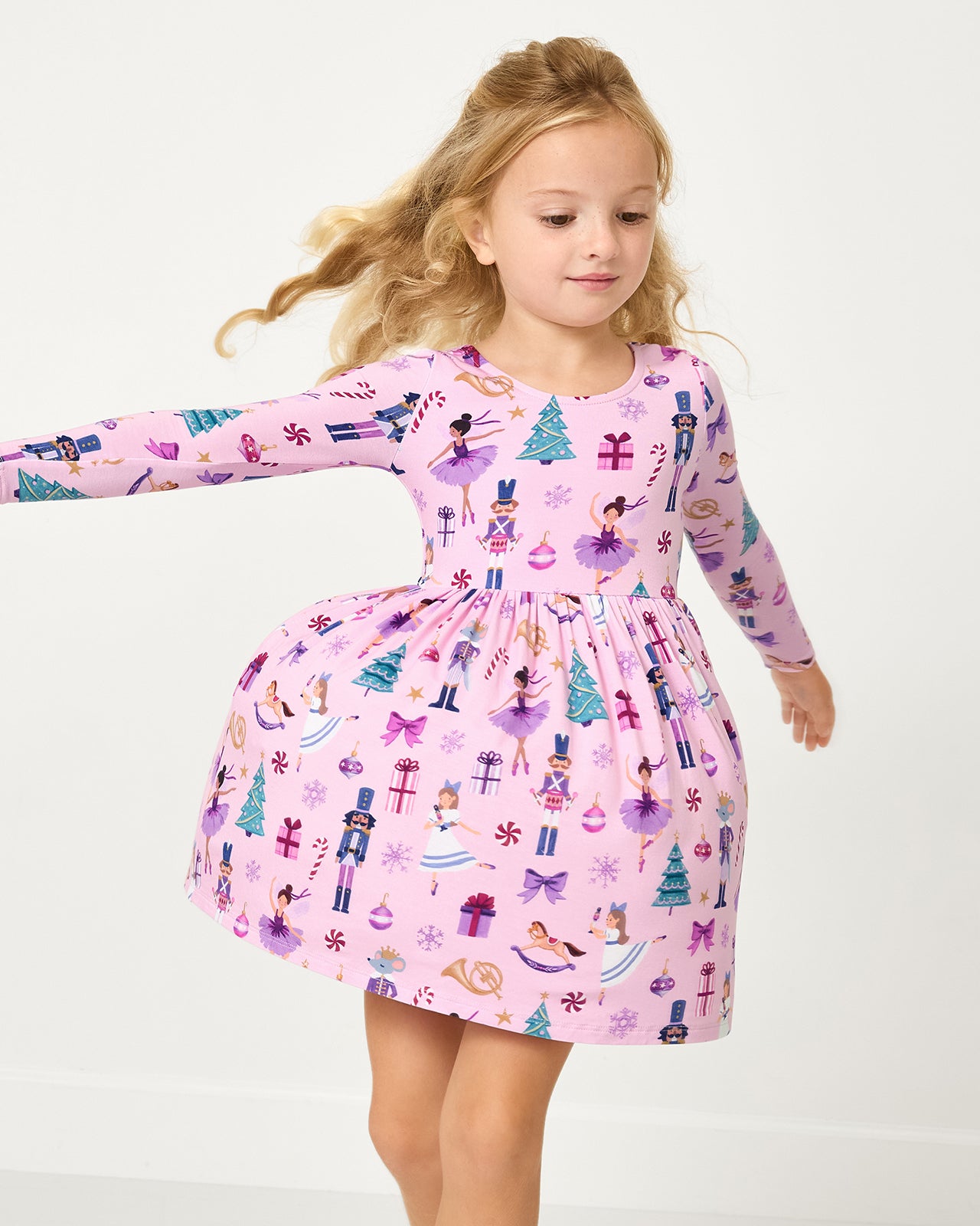 Nutcracker Ballet Bow Back Skater Dress - 3T
