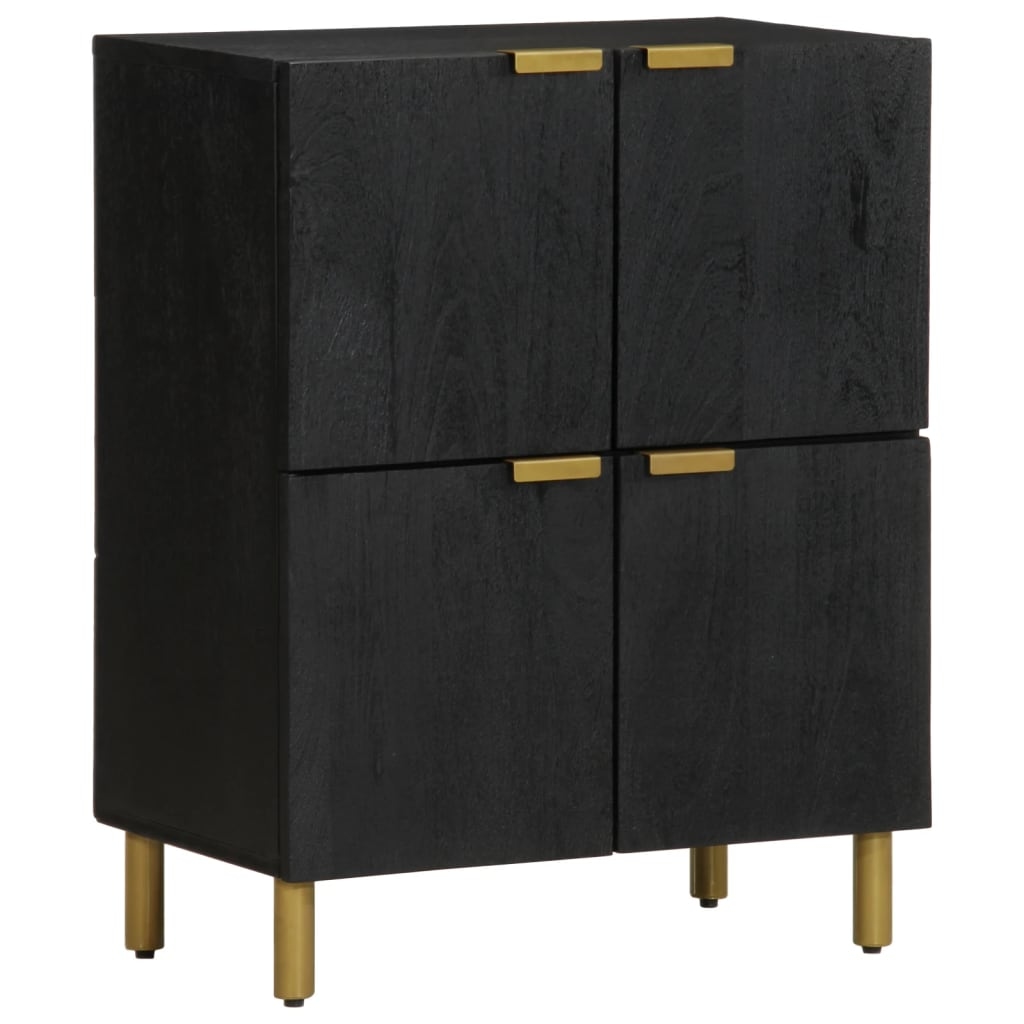 vidaXL Sideboard Schwarz 60x33x75 cm Holzwerkstoff Image