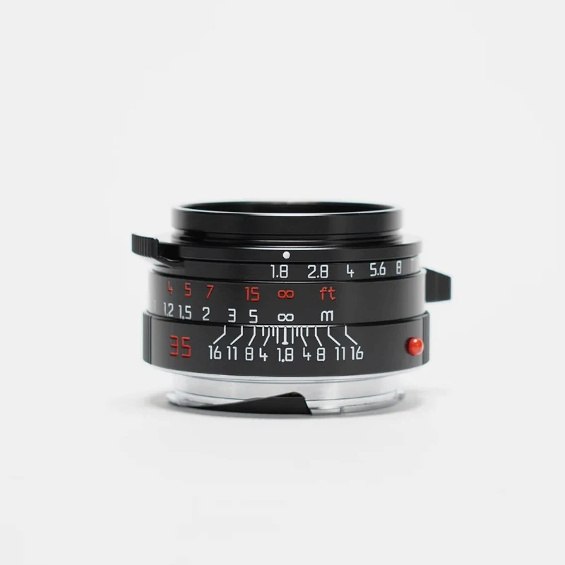 Mr.Ding Objektiv 35mm F1.8 Objektiv F/1.8 schwarze Farbe Manuelles Objektiv für Leica M M3 M6 M9 M10 M240 M240p M11 Vollrahmen