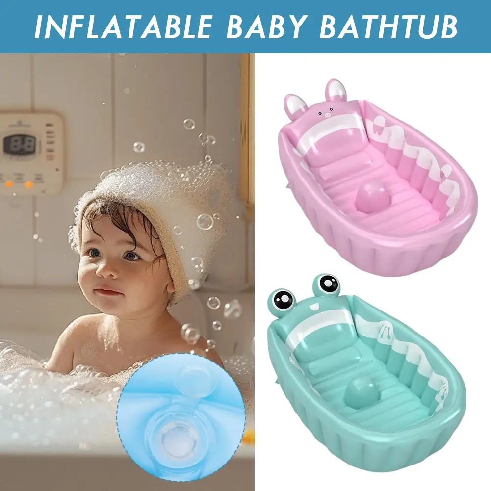  Platzsparendes Luftschwimmbecken für Neugeborene ﻿ Faltbare Kinder tragbare aufblasbare Pool Baby Badewanne Outdoor Kinder Becken Badewanne