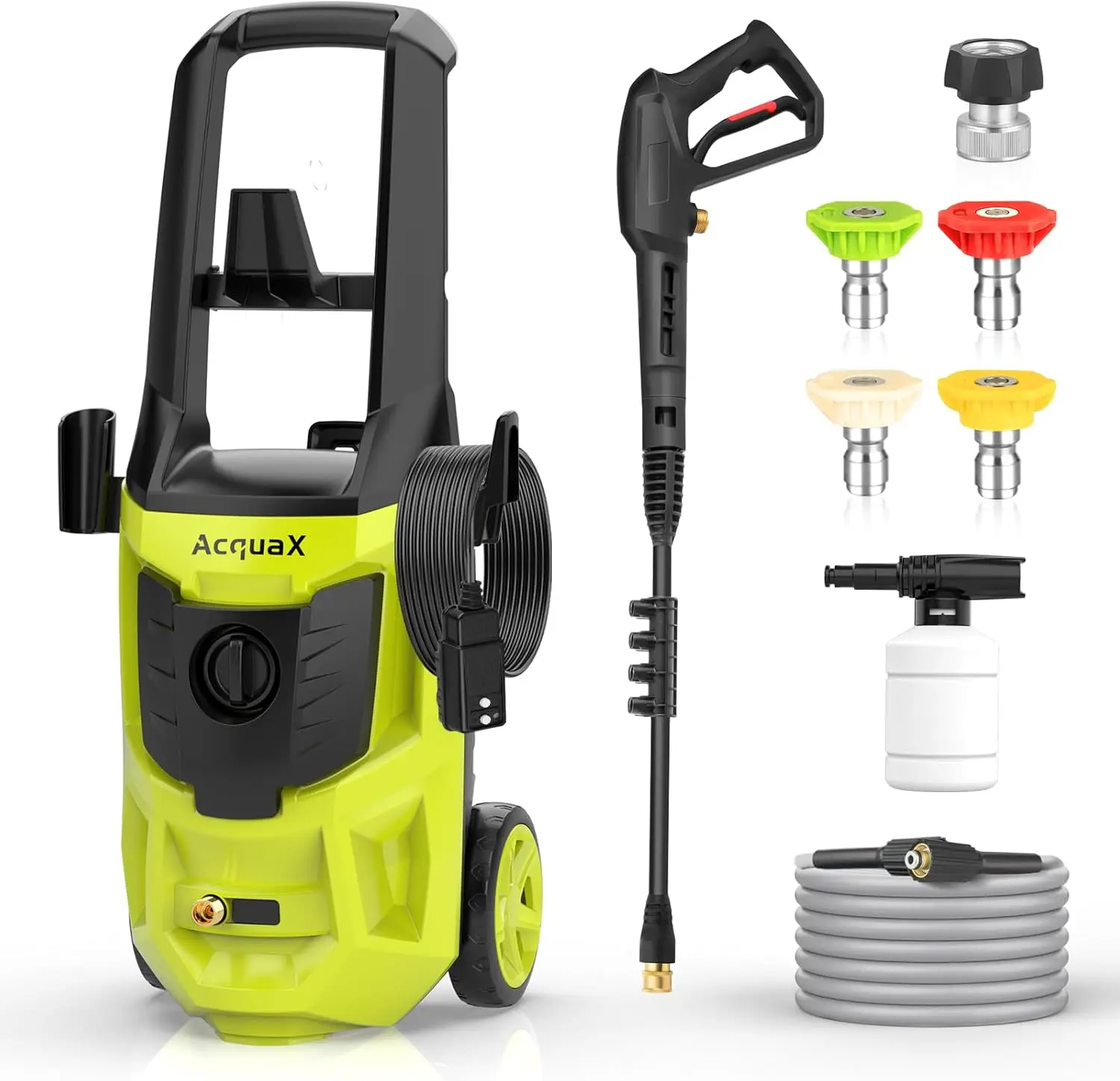2000W Electric Pressure Washer Car Washer 4800PSI 4.0GPM with Touch Screen, Portable Design for Car, Patio, and Outdoor Cleaning