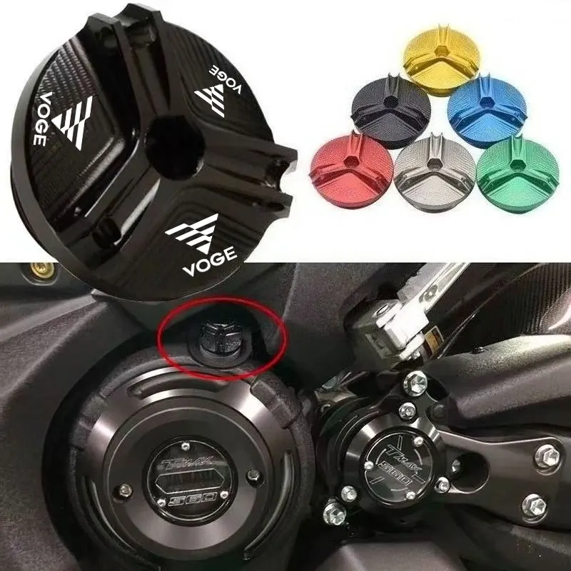 Moto CNC Motore Tappo Olio Copertura Per VOGE 200AC 300AC 300R 300RR 500R 500DS 650DS 500R 600DS VOGE Accessori