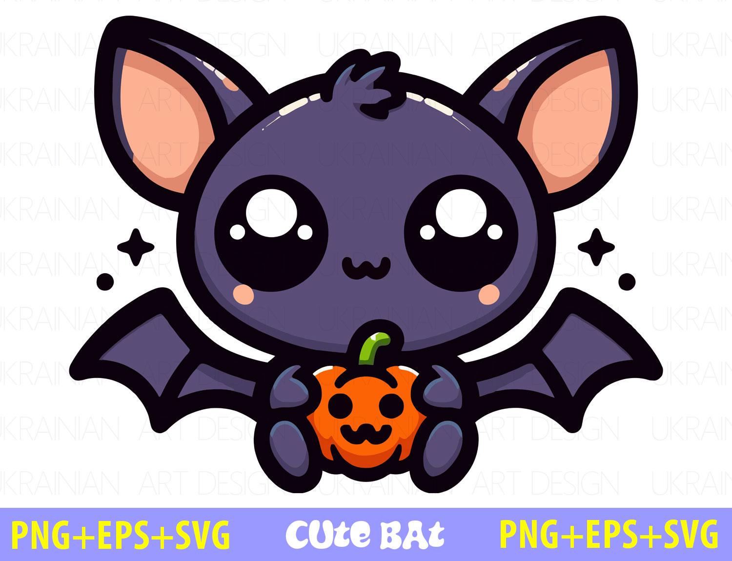 Pipistrello SVG, simpatico cartone animato pipistrello PNG clipart vettoriale, clipart di Halloween, divertente cartone animato pipistrello, alta riso