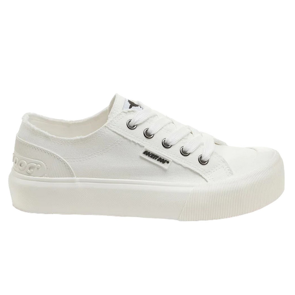 Rocket Dog Womens/ladies Jazzin Plus Trainers (white) - Size UK 6 | Rocket Dog Sale | Discount Designer Brands