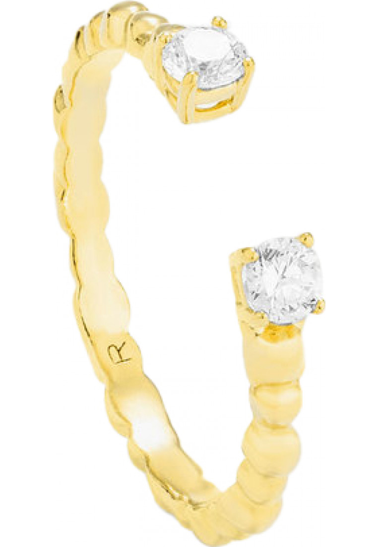 Radiant Womens RY000024 Ladies Ring - Gold Stainless Steel - One Size | Radiant Sale | Discount Designer Brands