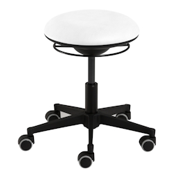 Mayer Sitzmöbel, Funktionsdrehhocker mit 3D-Sitzelement 1353, Weiß, Kunstleder, 1353_03_30582 Image