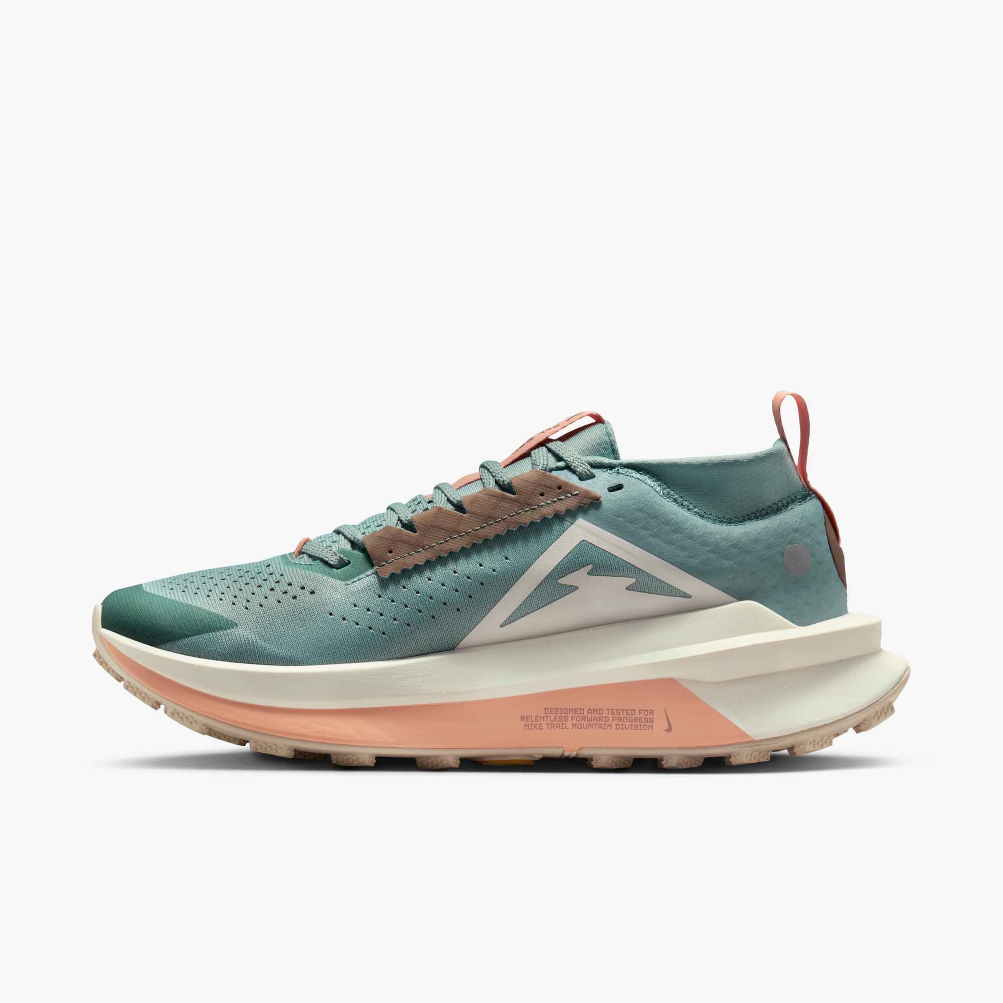 Laufschuh NIKE "W NIKE ZOOMX ZEGAMA TRAIL 2", Damen, Gr. 40, cannon, soft pearl, orange chalk, Synthetik, Textil, Schuhe Laufschuh
