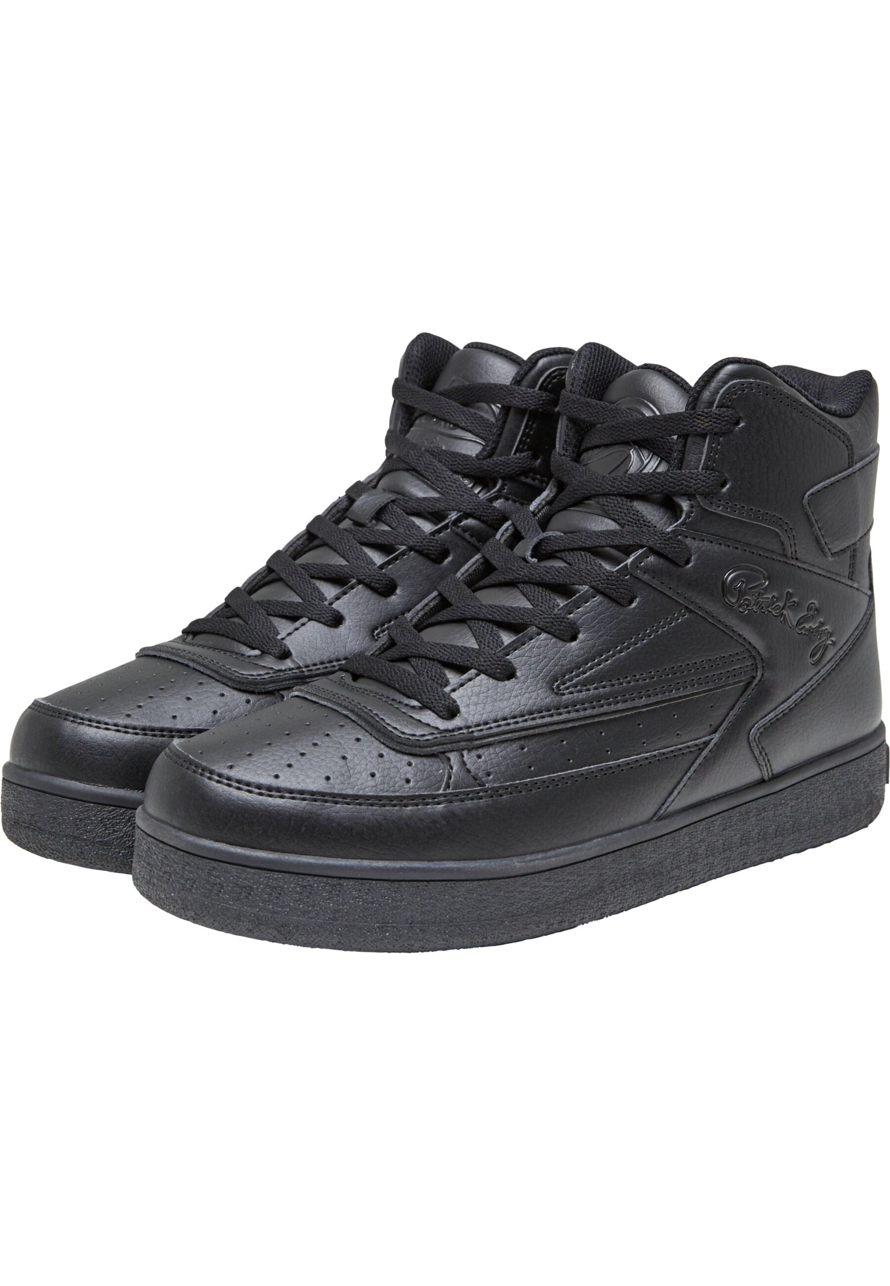 Trainingsschuh EWING "Ewing Rebound by EWING 33 HI Non Strap", Damen, Gr. 10.5, schwarz, schwarz, Leder, Schuhe