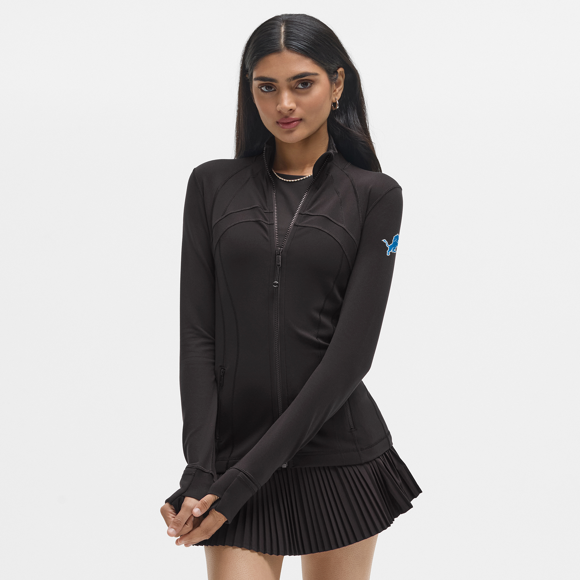 Schwarze Detroit Lions Define Jacke für Damen von lululemon *Luon™ Image