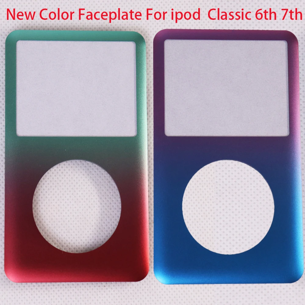 Klassisches grünes rot/lila blaues Metall-Frontplatten-Gehäuse für iPod Classic 6. 7. 80 GB 120 GB 160 GB Frontabdeckung Image