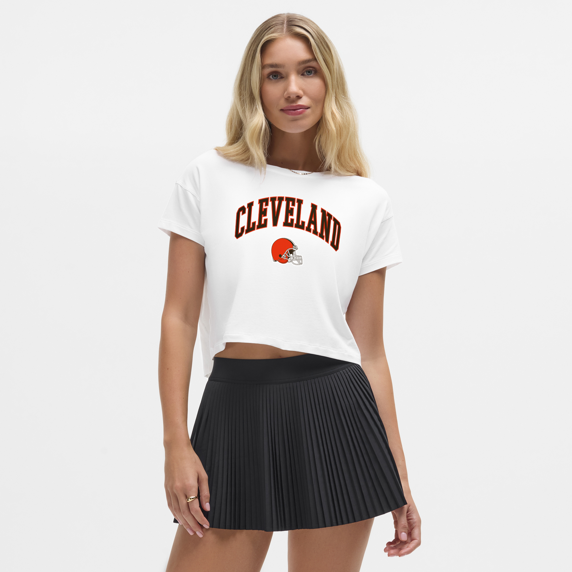 lululemon – Weißes Cleveland Browns Cates-T-Shirt für Damen Image