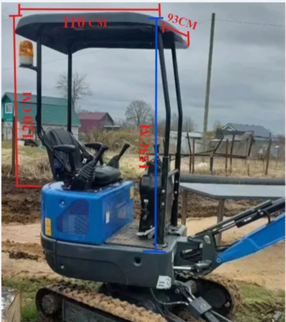 Mini-Bagger-Autoabdeckung, warme Markise, verdicktes PVC, winddicht, für RIPPA R10 Image