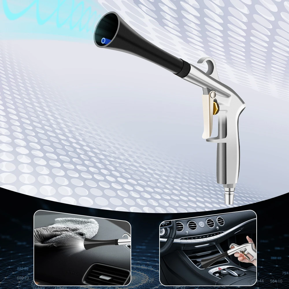 Auto Zubehör Innen Detaillierung Reinigung Werkzeug JP Typ Hochdruck Tornador Luft Blasen Trockenen Reinigung Staub Blasen Auto Waschen Pistole Image
