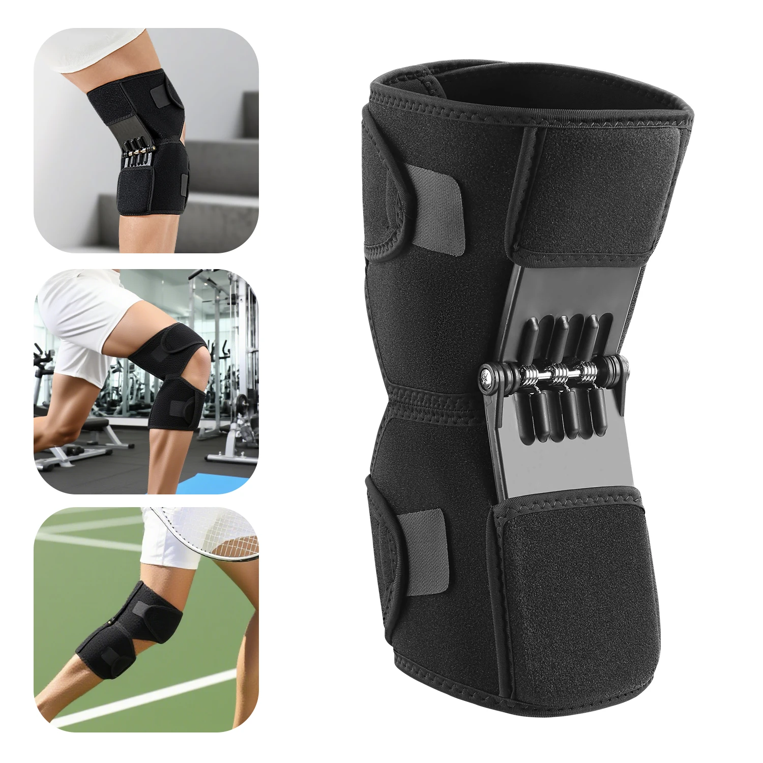 1PC Kniegelenk Booster Outdoor Bergsteigen Bein Unterstützung Wandern Klettern Patella Knie Schutz Knie Brace Image