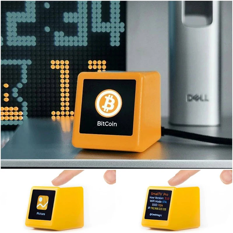 Station météo WiFi intelligente de décoration de bureau ultra portable – Affaire météo, température, humidité, heure et réveil