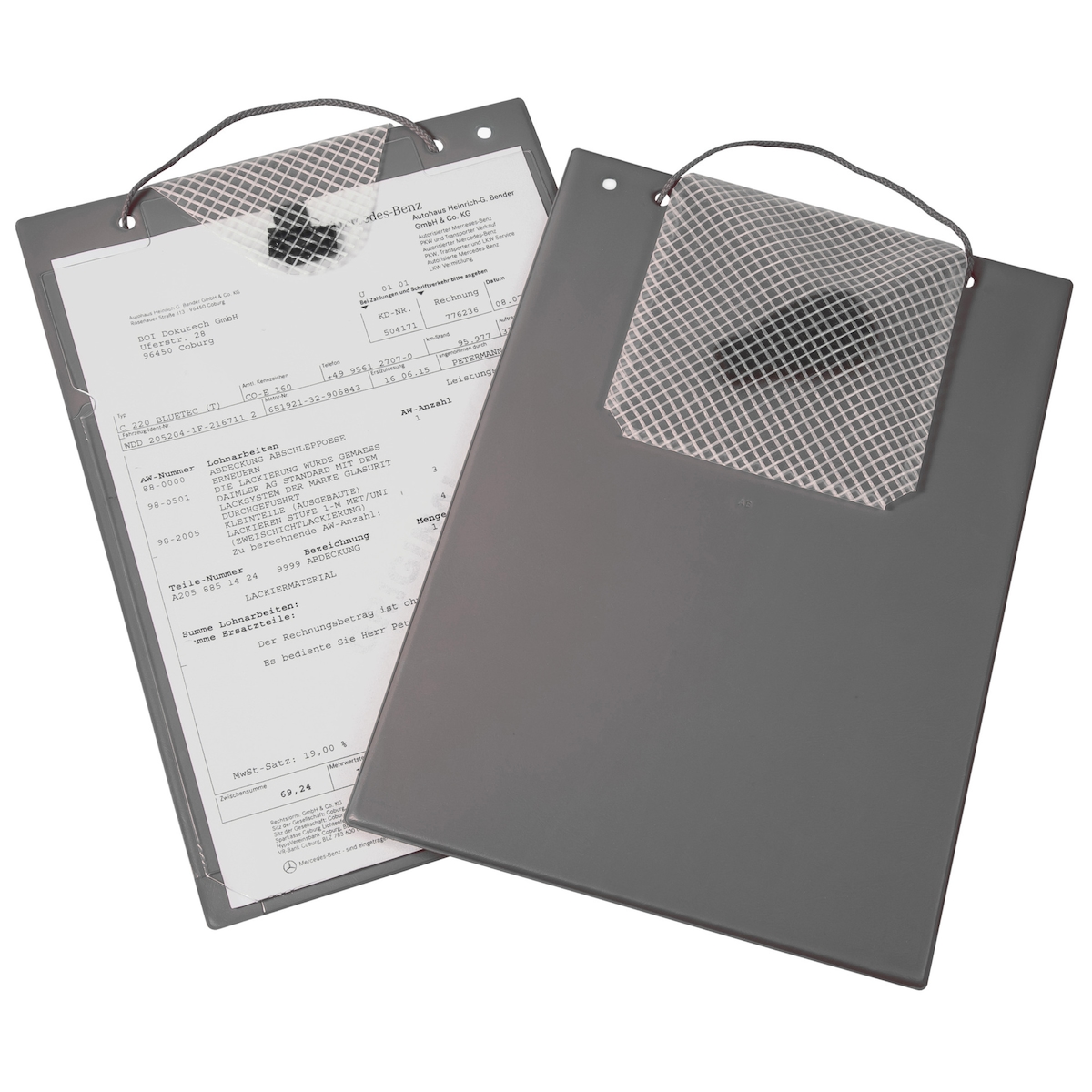 Eichner Auftragstasche Turbo 9015-00416 A4 grau 10 Stück Image