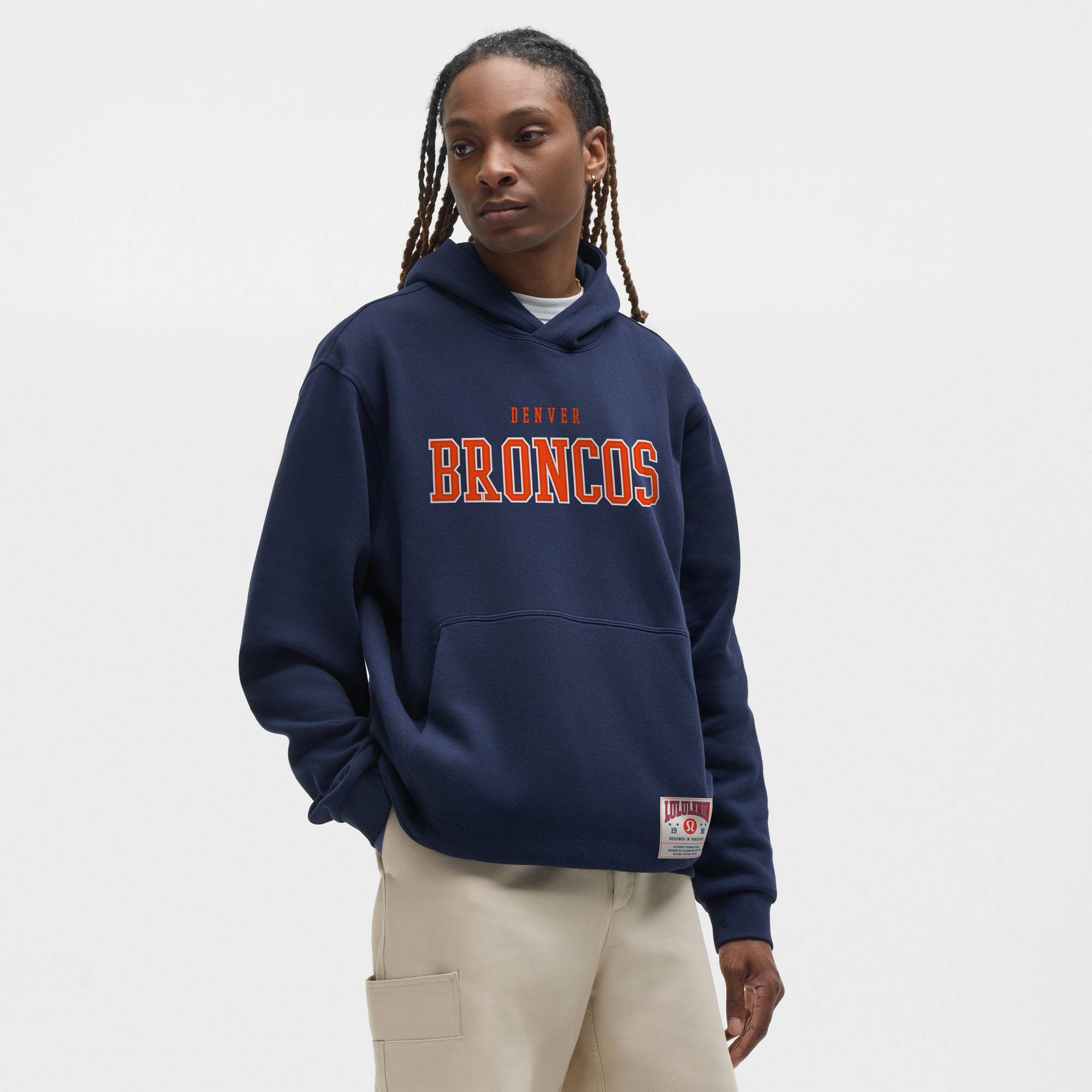 lululemon Club Blue Denver Broncos Steady State Pullover Hoodie für Herren Image