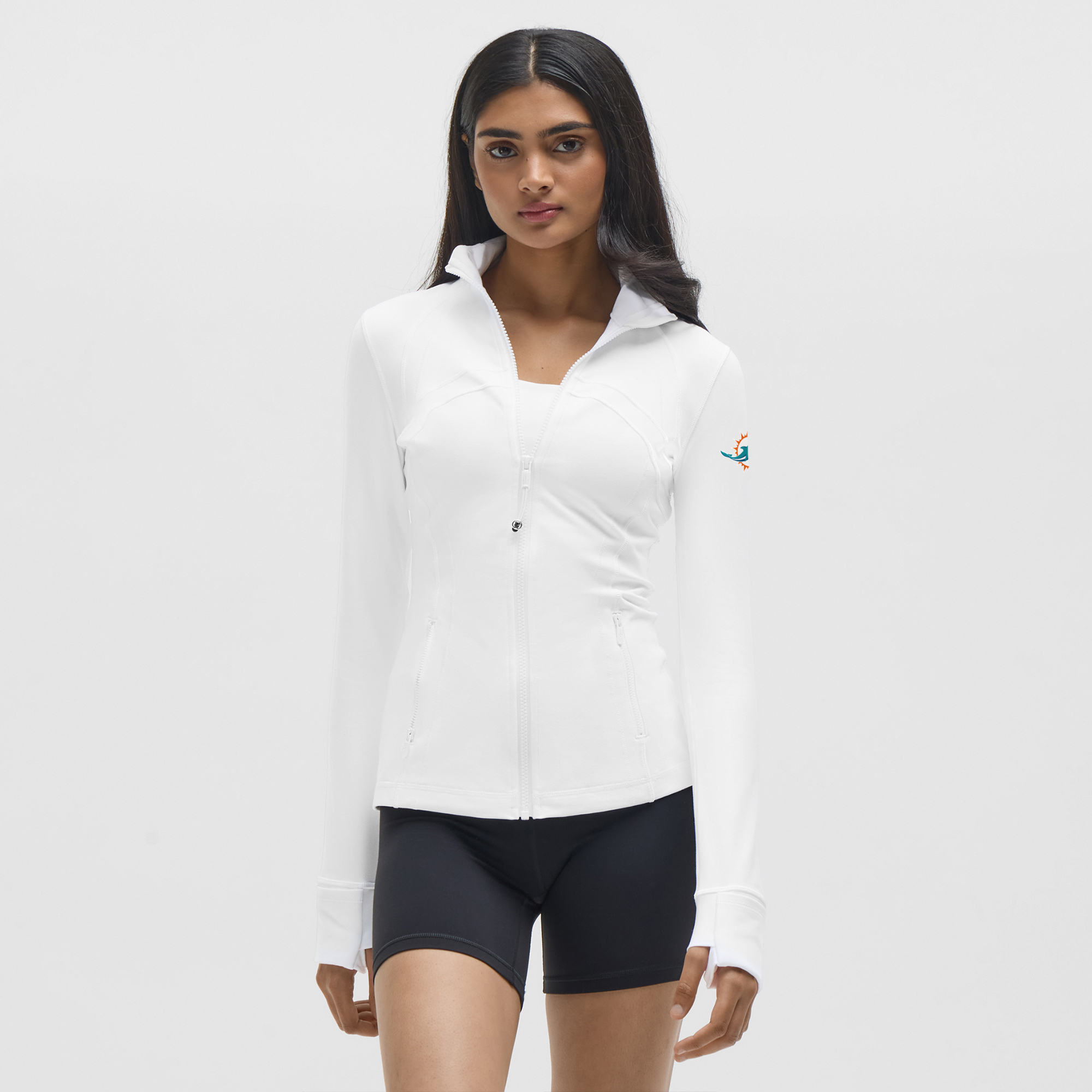 Weiße Miami Dolphins Define Jacke für Damen von lululemon *Luon™ Image