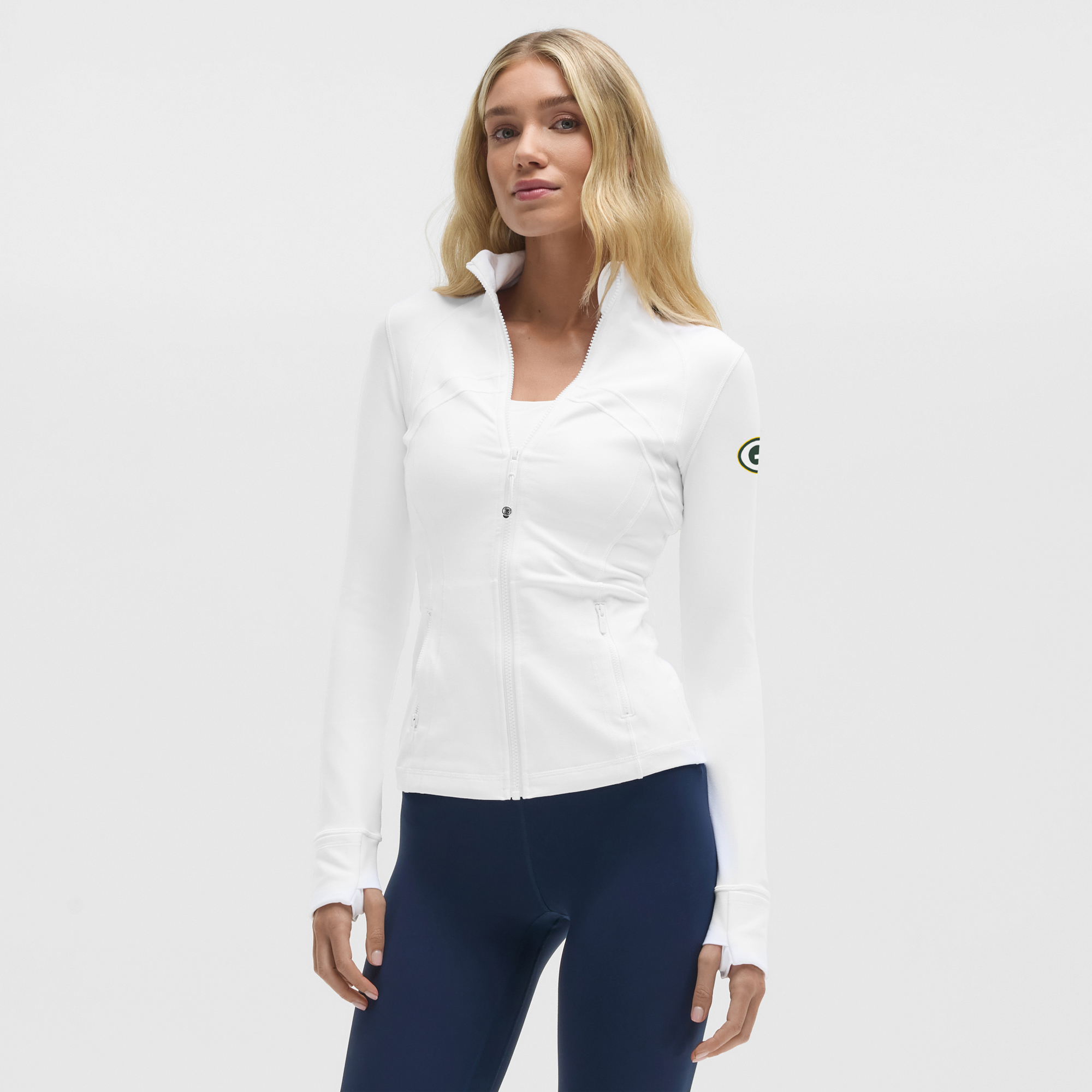 Weiße Green Bay Packers Define Jacke für Damen von lululemon *Luon™ Image