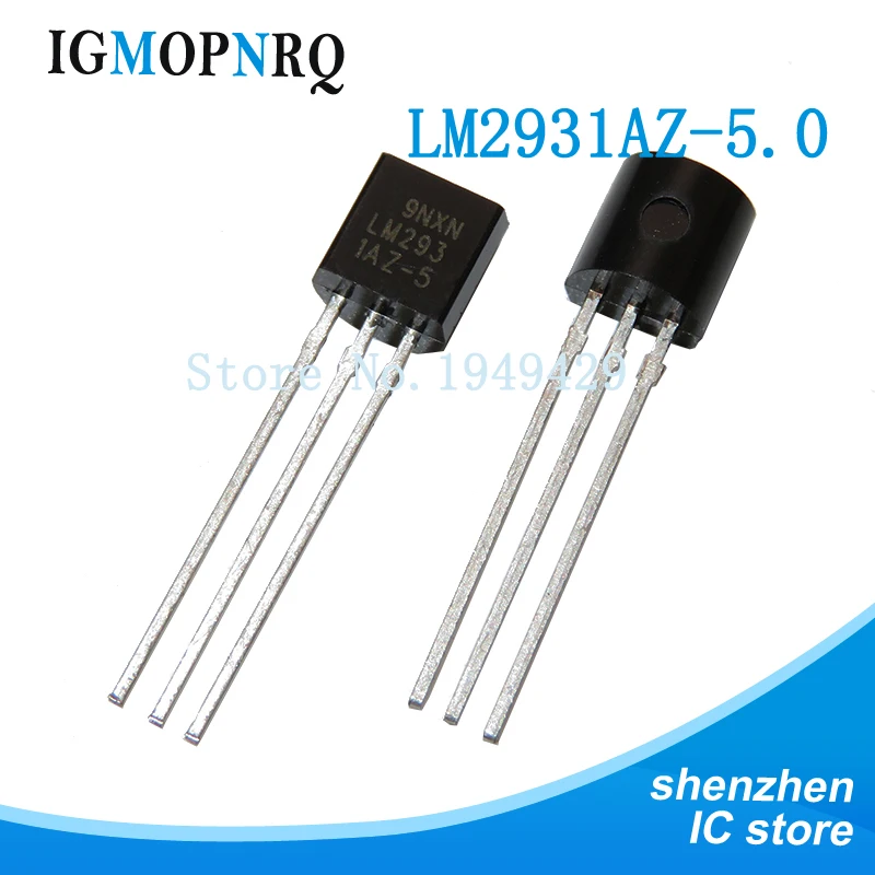 10 Stück LM2931Z-5.0 TO-92 LM2936-5.0 LM2931AZ-5.0 5V TO92 Transistor Image