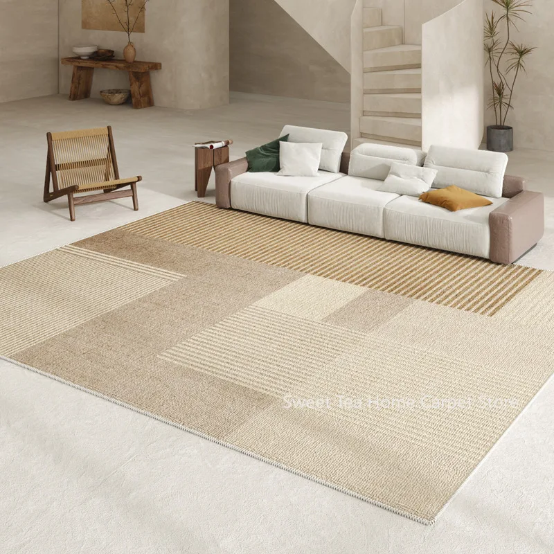 Modern Large Size Household Carpets Short Velvet for Living Room Decorative Rug for Bed Room Washable Non-slip Floor Mat Office