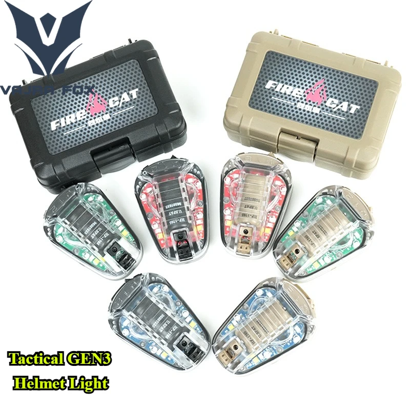 Tactics Gen 3 Sport Helmet Light Blue Green Red IR Strobe Waterproof Outdoor Survival Safety Signal Flash LAMP for Outdoor Sport