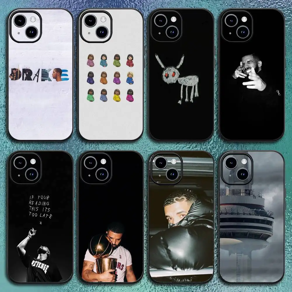 Singer Rapper D-Drake Phone Case For IPhone 11 12 13 14 15 16Pro Max Plus Classic Black Soft Shell