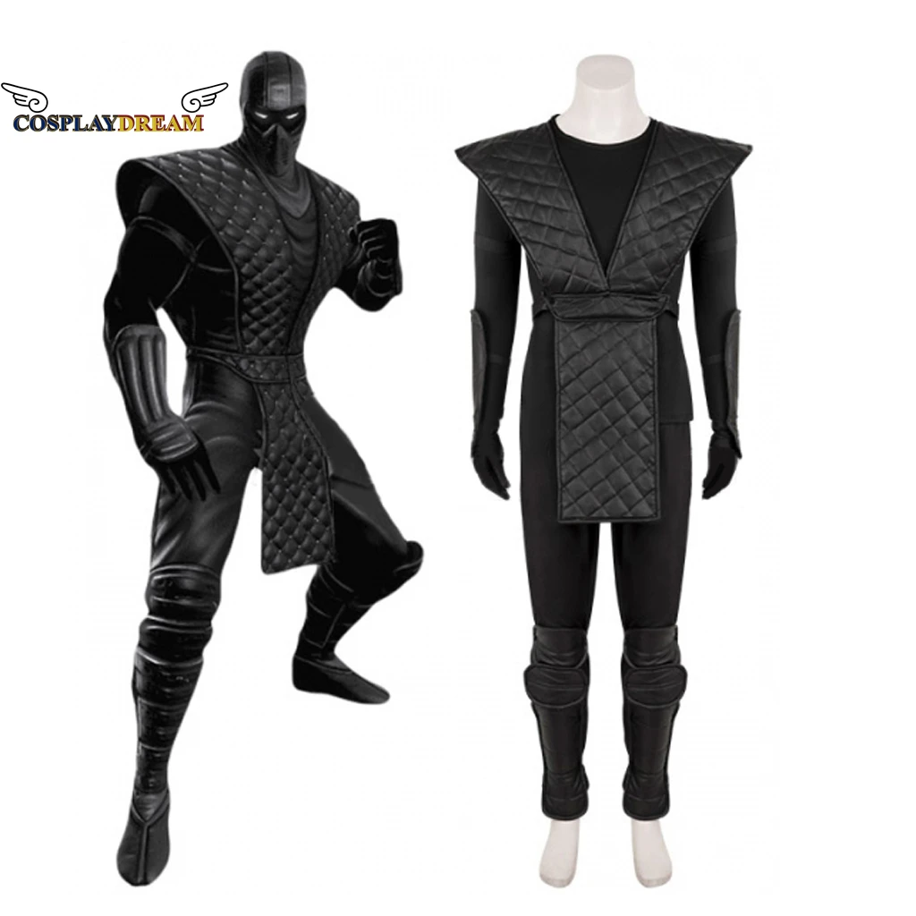 Mortal Kombat Noob Saibot Cosplay Costume Outfit Game Adult Costume Ninja Black Fighter Mask Costume Outfit