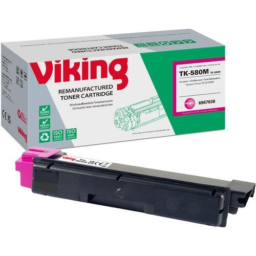 Viking TK-580M Kompatibel Kyocera Tonerkartusche Magenta Image